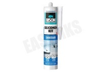 Bison 1491320  Siliconenkit BISON -sanitair transparant- geschikt voor o.a. spuitkoker