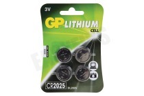 GP GPCR2025STD350C4  CR2025 CR2025 GP Lithium knoopcel 3V geschikt voor o.a. DL2025 Lithium