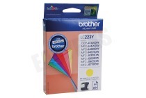 Brother BROI223Y LC-223Y  Inktcartridge LC-223 Yellow geschikt voor o.a. DCP-J4120DW, MFC-J4420DW, MFC-J4620DW