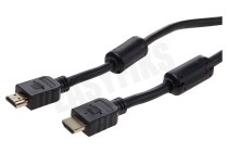 Universeel  HDMI Kabel 2.0 High Speed + Ethernet, 10 Meter, Verguld geschikt voor o.a. 10.0 Meter, 4K 60FPS