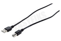 Universeel  USB Aansluitkabel 2.0 A Male - USB 2.0 B Male, 2.5 Meter geschikt voor o.a. 2.5 Meter