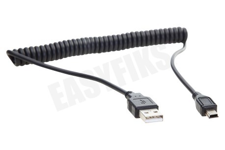Spez USB Kabel Mini USB, Spiraal, Max. 100cm