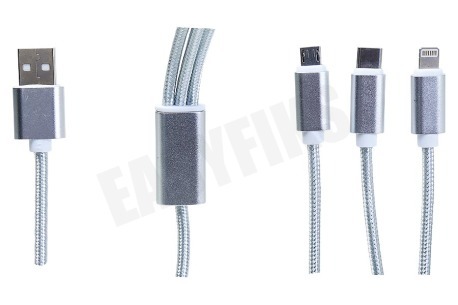 Spez Oplaadkabel 3 in 1, 1 meter