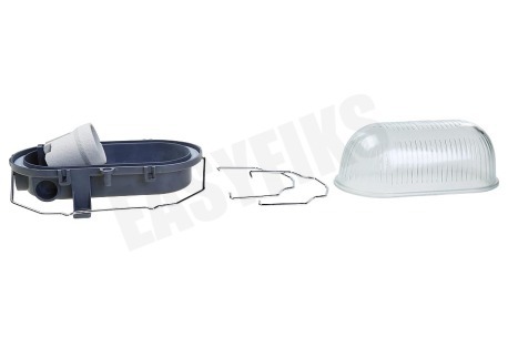 Elektra Buitenlamp grijs exclusief lamp