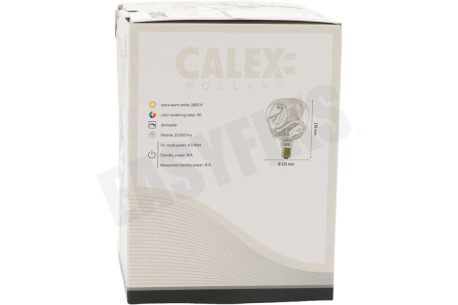 Calex 2101004500 XXL Organic Neo Silver Ledlamp 4W 1800K Dimbaar
