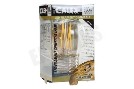 Calex 474483 Calex LED volglas Filament Kogellamp Helder 3,5W 350lm
