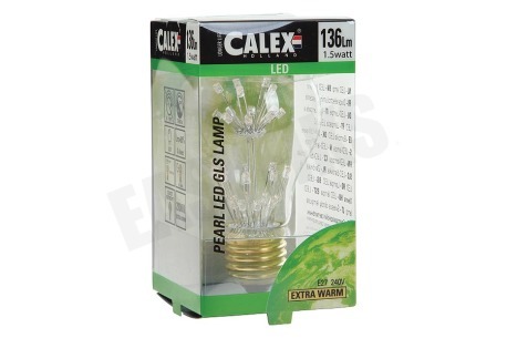 Calex 1301004200 Calex Pearl LED Standaardlamp 240V 1,5W E27 A60, 30-leds