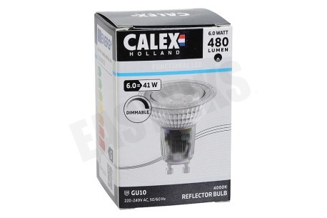 Calex 1301000700 Calex COB LED lamp GU10 240V 6W 4000K Dimbaar