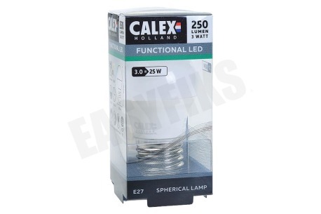 Calex 472746 Calex LED Kogellamp 240V 3Watt E27 P45, Flame 200 lumen