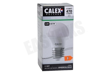 Calex 1301000901 LED Kogellamp 240V 4,9W 470lm E27 P45, 2700K