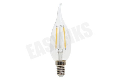Calex 425052 Calex LED Volglas Filament Tip-Kaarslamp 2W 200lm E14