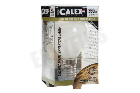 Calex 474484 Calex LED Volglas Filament Kogellamp 3,5W 350lm E14