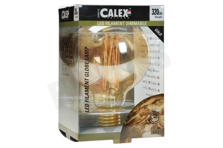 Calex 425464 Calex LED volglas Filament Globelamp 240V 4W 320lm E27