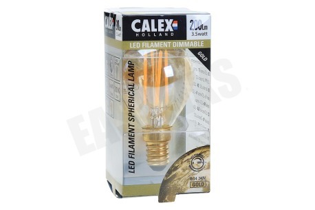 Calex 474481 Calex LED Volglas Filament 3,5W E14 Gold P45