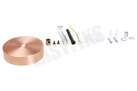 Calex 940018 Calex Metalen Plafondplaat 100mm Mat Koper 1 Gat