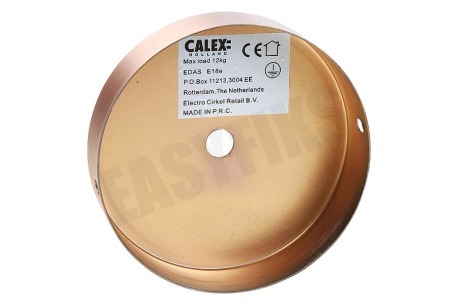 Calex 940018 Calex Metalen Plafondplaat 100mm Mat Koper 1 Gat