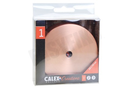 Calex 940018 Calex Metalen Plafondplaat 100mm Mat Koper 1 Gat