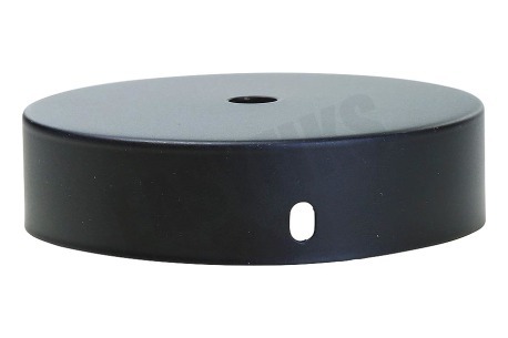Calex 940010 Calex Metalen Plafondplaat 100mm Mat Zwart 1 Gat