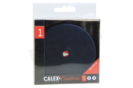 Calex 940010 Calex Metalen Plafondplaat 100mm Mat Zwart 1 Gat