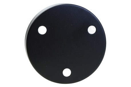 Calex 940040 Calex Metalen Plafondplaat 100mm Mat Zwart 3 Gaten