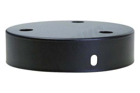 Calex 940040 Calex Metalen Plafondplaat 100mm Mat Zwart 3 Gaten