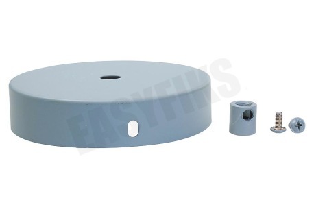 Calex 940026 Calex Metalen Plafondplaat 100mm Beton Kleur 1 Gat