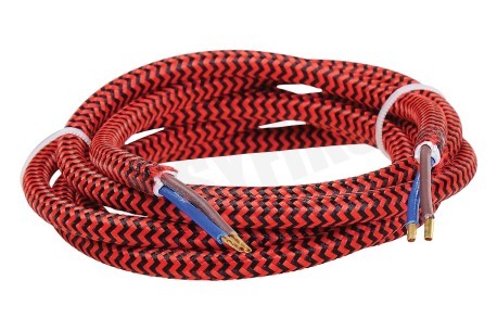 Calex 940240 Calex Textiel Omwikkelde Kabel Rood/Zwart 1,5m