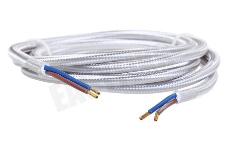 Calex 940220 Calex Textiel Omwikkelde Kabel Metallic Grijs 1,5m