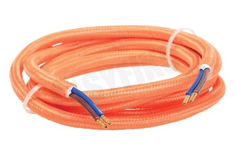 Calex 940228 Calex Textiel Omwikkelde Kabel Oranje 1,5m