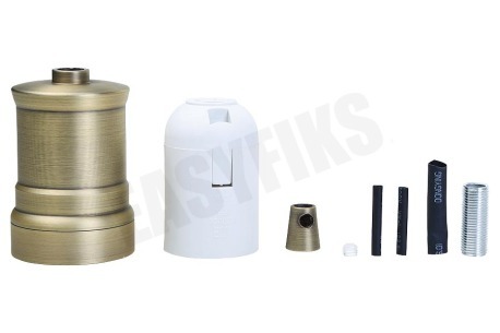 Calex 940448 Calex Aluminium Lamphouder Mat Brons E27 Piek Model