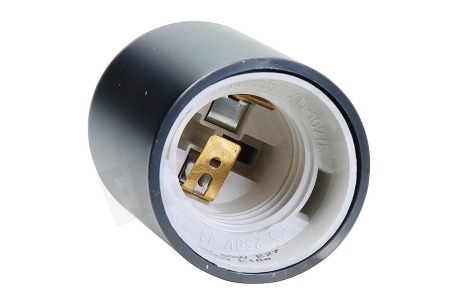Calex 940402 Calex Aluminium Lamphouder Mat Parel Zwart E27 40mm