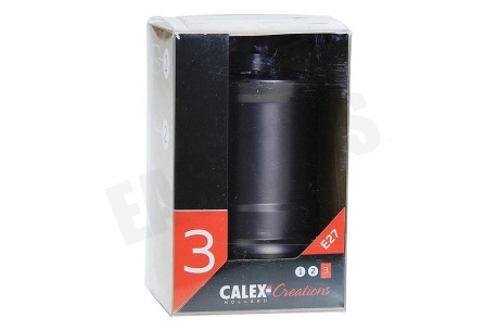 Calex 940446 Calex Aluminium Lamphouder Parel Zwart E27 Piek Model