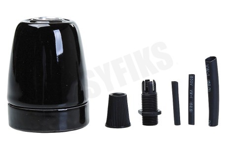 Calex 940390 Calex Lamphouder Keramiek Zwart E27