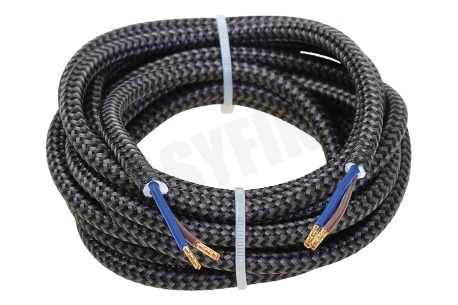Calex 940284 Calex Textiel Omwikkelde Kabel Zwart/Grijs 3m