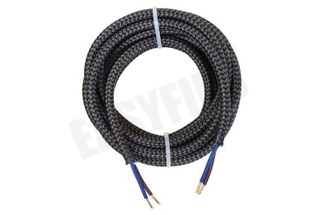 Calex 940284 Calex Textiel Omwikkelde Kabel Zwart/Grijs 3m