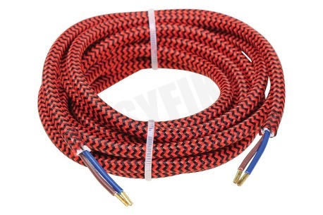 Calex 940282 Calex Textiel Omwikkelde Kabel Rood/Zwart 3m