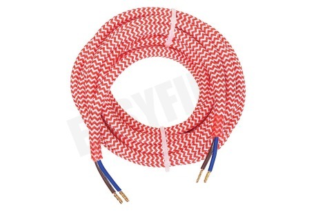 Calex 940276 Calex Textiel Omwikkelde Kabel Rood/Wit 3m