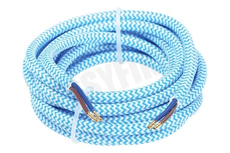 Calex 940278 Calex Textiel Omwikkelde Kabel Blauw/Wit 3m