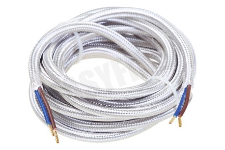 Calex 940270 Calex Textiel Omwikkelde Kabel Metallic Grijs 3m
