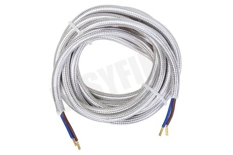 Calex 940270 Calex Textiel Omwikkelde Kabel Metallic Grijs 3m