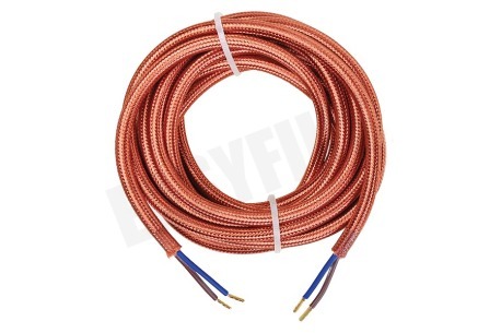 Calex 940274 Calex Textiel Omwikkelde Kabel Metallic Bruin 3m