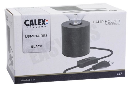 Calex 3001000400 Tafelarmatuur Rond Zwart