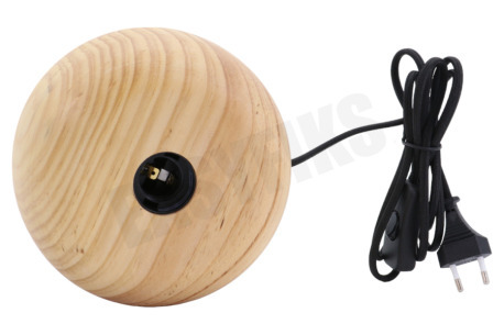 Calex 3001001700 Calex Tafelarmatuur Rond Hout E27
