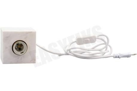Calex 3001002100 Calex Tafelarmatuur Vierkant Marmer Wit E27