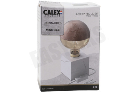 Calex 3001002100 Calex Tafelarmatuur Vierkant Marmer Wit E27