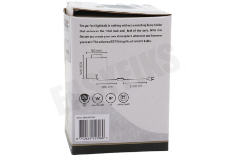 Calex 3001002100 Calex Tafelarmatuur Vierkant Marmer Wit E27
