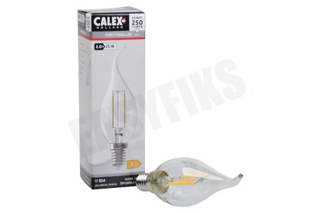 Calex 1101000700 LED Volglas Filament Tip-Kaarslamp 2W 250lm E14