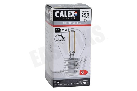 Calex 1101004600 LED volglas Filament Kogellamp Helder 3,5W E27