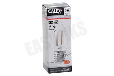 Calex 1101006000 Filament Dimbare Kaarslamp E27 4,5W 2700K