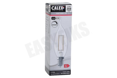 Calex 1101005600 LED volglas Filament Tip-Kaarslamp Helder 3,5W E14